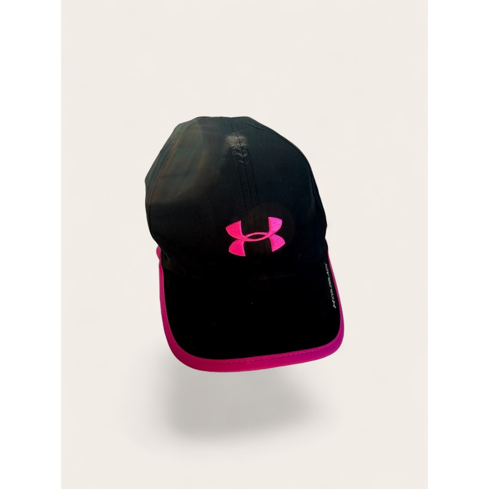 Under Armour Coldblack Black Pink Womens Running Training Cap OSFA
